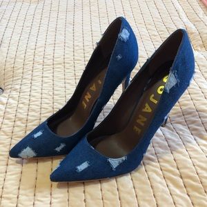 NWOT Denim Heels